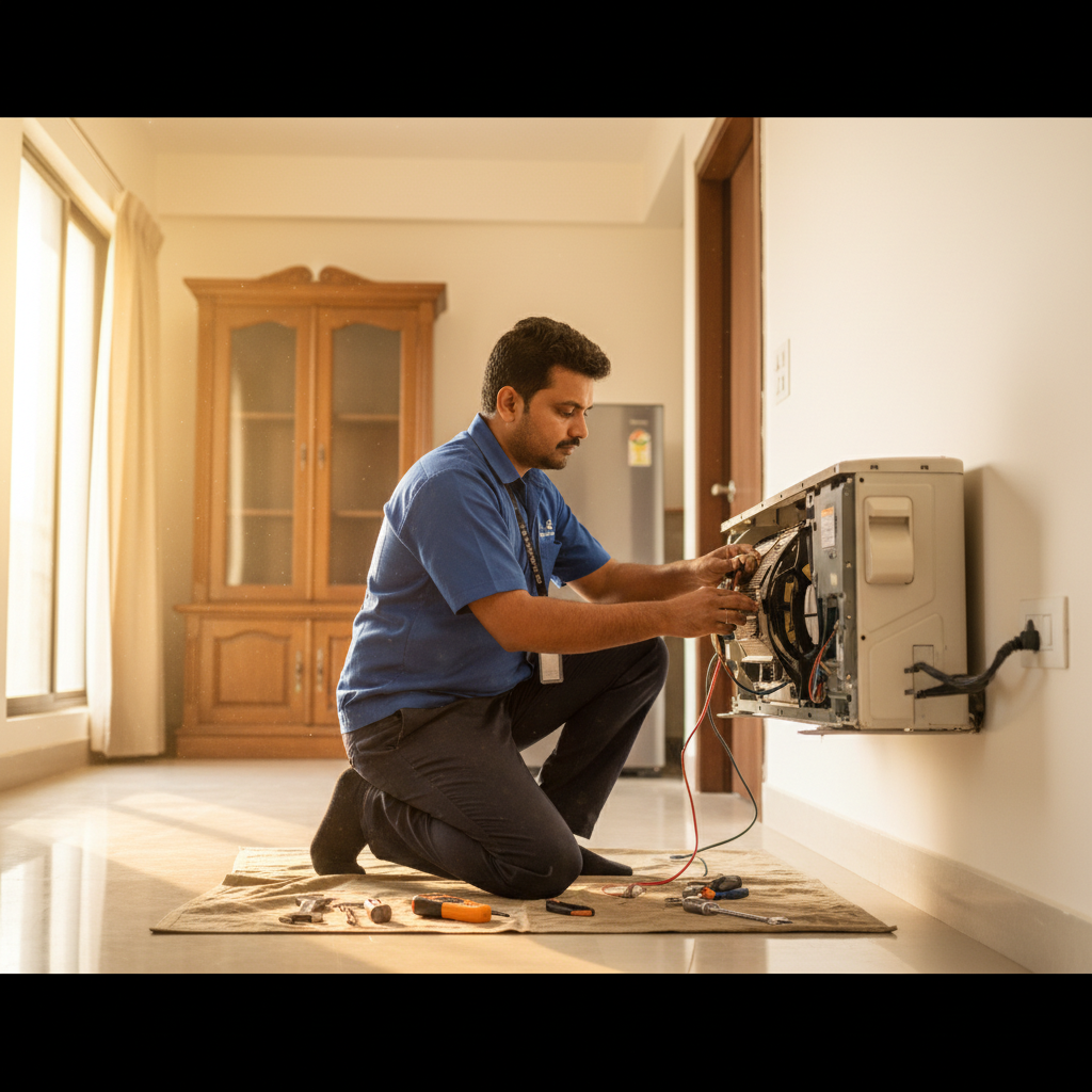 AC & Appliance Repair supervisor at work in Karad